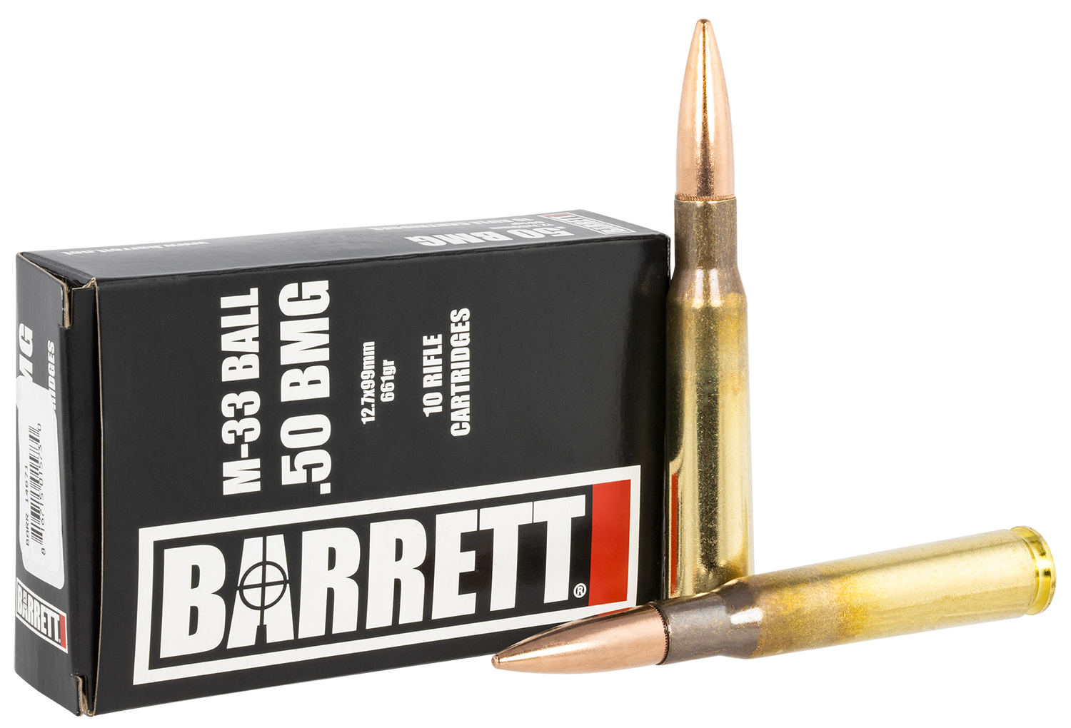 Barrett .50 Caliber 661gr M33 Ball – 250rd Case – (14671)