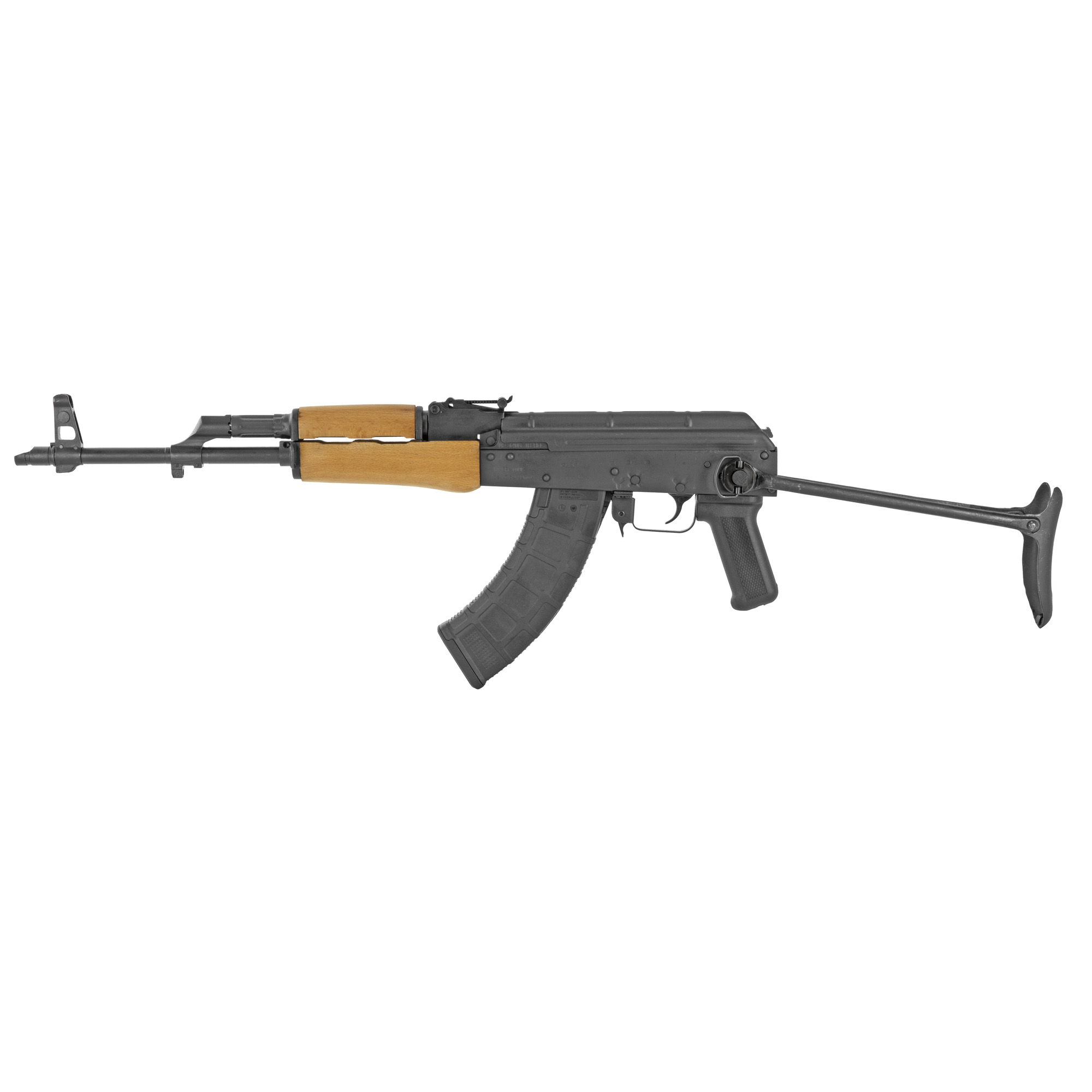 Century Arms GP WASR-10 AK-47 Semi Auto Rifle 7.62x39mm 16.25" Barrel 30 Round Detachable Box Magazine Stamped Receiver Under Fo