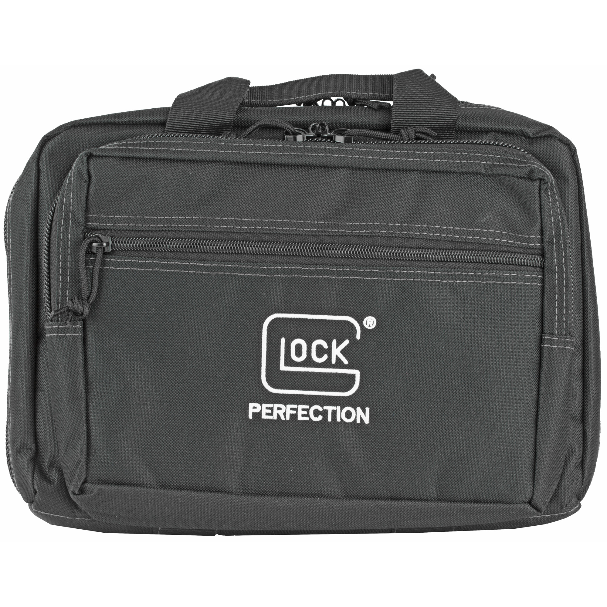 Glock Double Pistol Case with Gray Finish, 5 Internal Mag Holders & Carry Handle (AP60301)