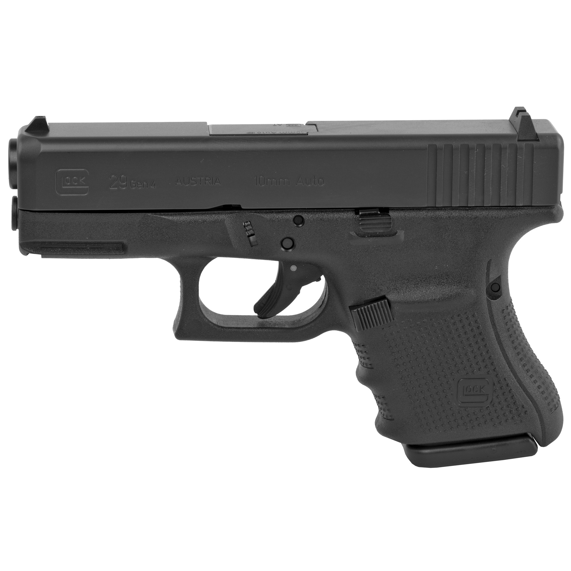 Glock G29 Gen4 Subcompact 10mm Pistol Blue/Black, 3.77" Barrel, 10+1 Rounds, Polymer Grips, 3-Dot Sights (PG2950201) 764503752