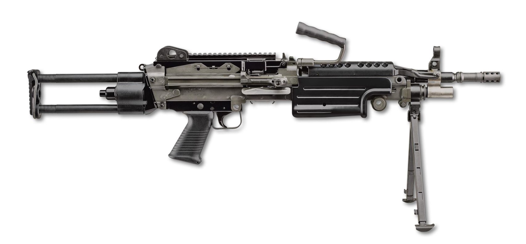 FNH America FN M249S Standard SAW 5.56 NATO 18.5" 30rd Black Belt-Fed Semi-Auto Rifle (46-100169) 845737015077