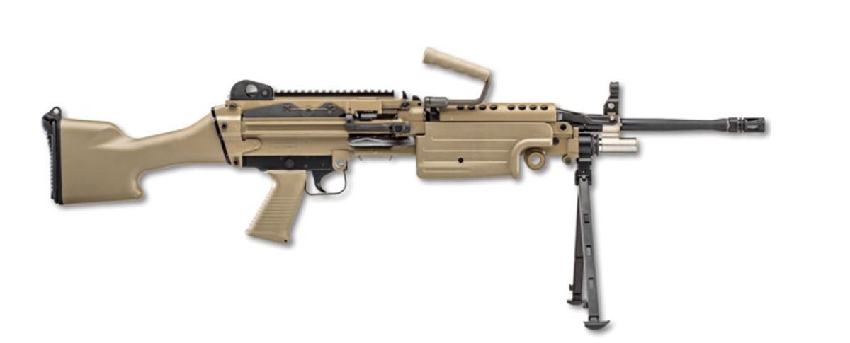 FNH America FN M249S Standard SAW 5.56 NATO 18.5" 30rd FDE Belt-Fed Semi-Auto Rifle (46-100170) 845737015091