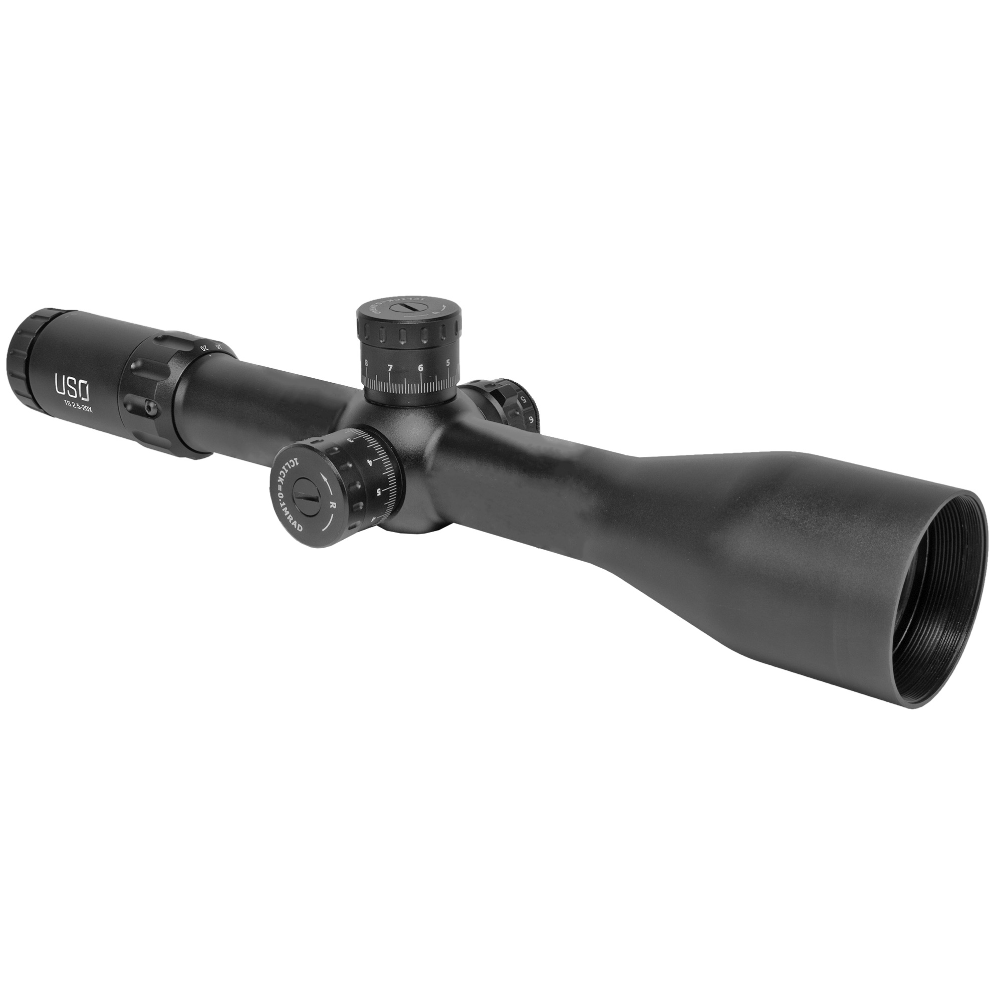US Optics TS Series 2.5-20x50mm; 34 mm Tube; Digital Red FFP JVCR Reticle Riflescope  (TS-20X-JVCR) 516551637747