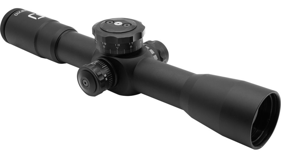 U.S. Optics FDN FX-10 10x40 mm; Digital Red FFP, Reticle GAP, Tube Diameter: 34 mm Riflescope, Black FDN-FX10-GAP; 811069021802