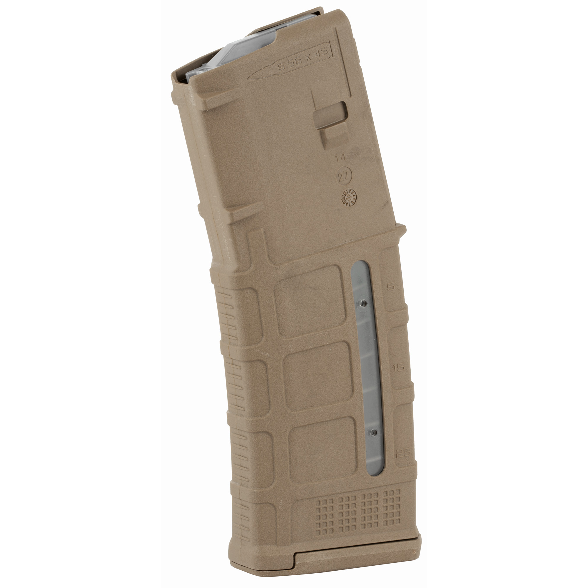Magpul Gen M3, PMAG, .223Rem/5.56NATO, 30 Rounds, Window, Polymer, Coyote Tan, MAG556-MCT, 840815114963