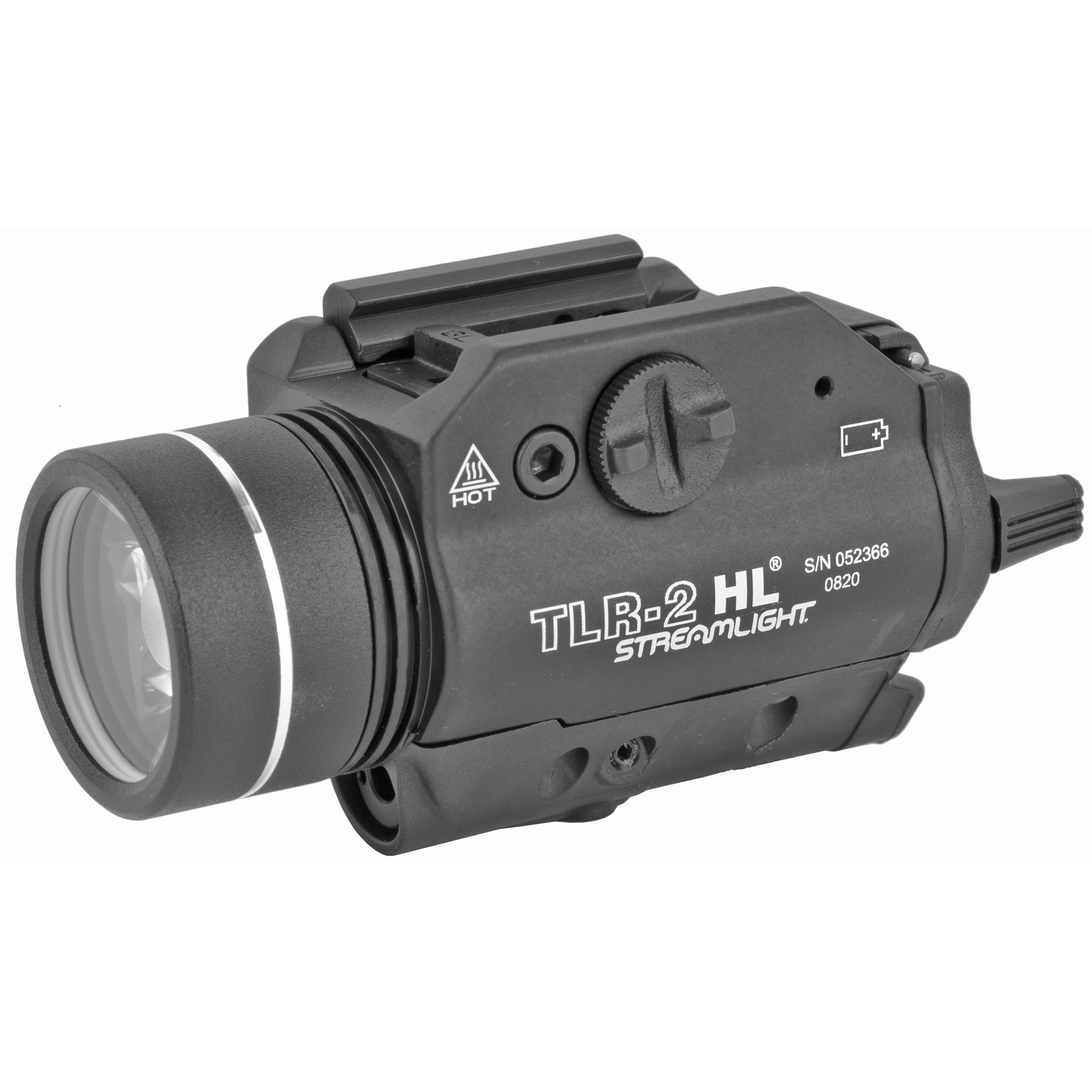 Streamlight TLR-2, HL LED Weapon-light and Red Laser, 630 Lumen Toggle Switch, Fits Picatinny or Glock-Style Mount Rails, Black