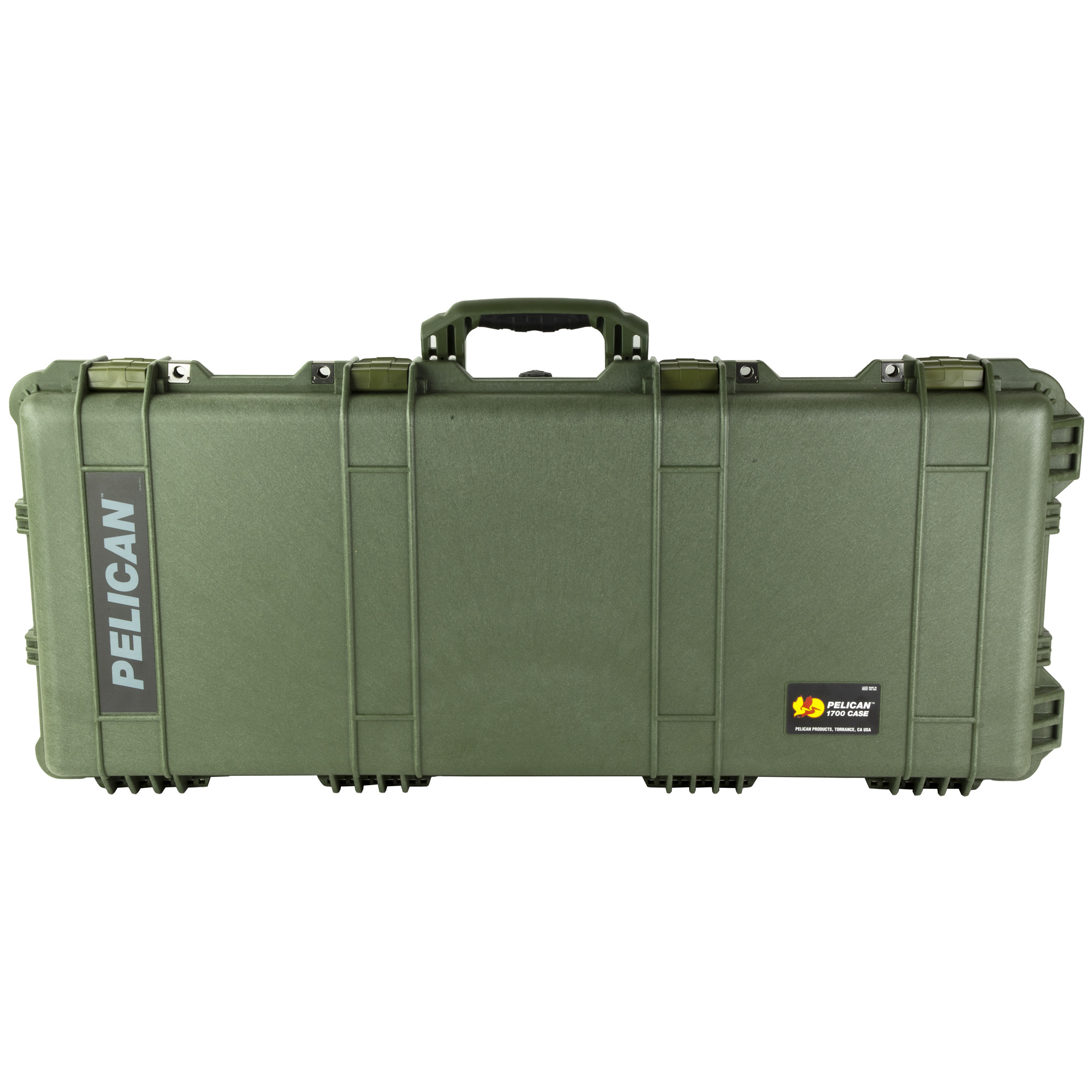 Pelican 1700 Protector Long Case with Foam  (OD Green), MPN # 017000-0000-130, UPC: 019428181826