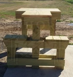 THOR Custom Rifle Bench with THOR Recoil Control Safety Guard | MPN # THOR-CRB-W-RCSG