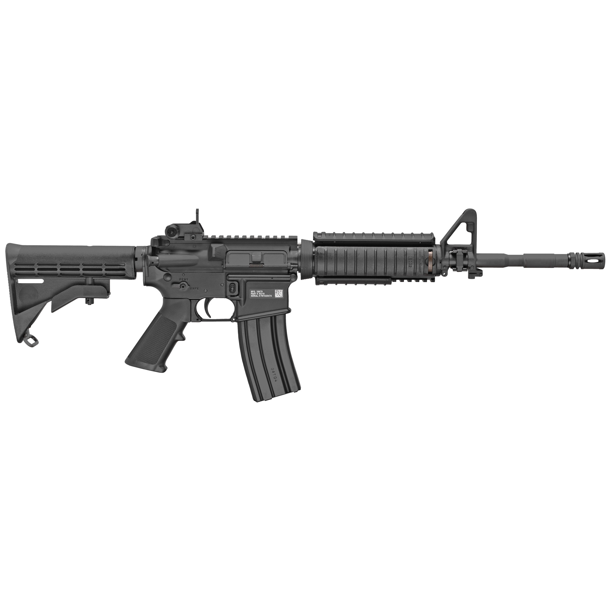 FNH America FN15 Military Collector M4 AR-15 Semi Auto Rifle 5.56 NATO 16" Barrel 30 rd. Knights RAS Adapter Rail Covers Collaps