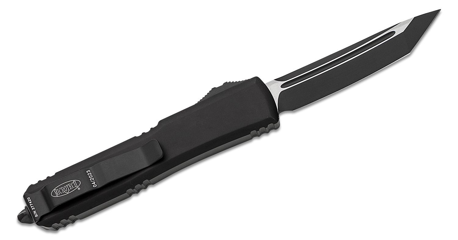 Microtech | 123-1T | Ultratech Tactical AUTO OTF 3.46" | | Black Tanto Plain Blade, Black Aluminum Handles