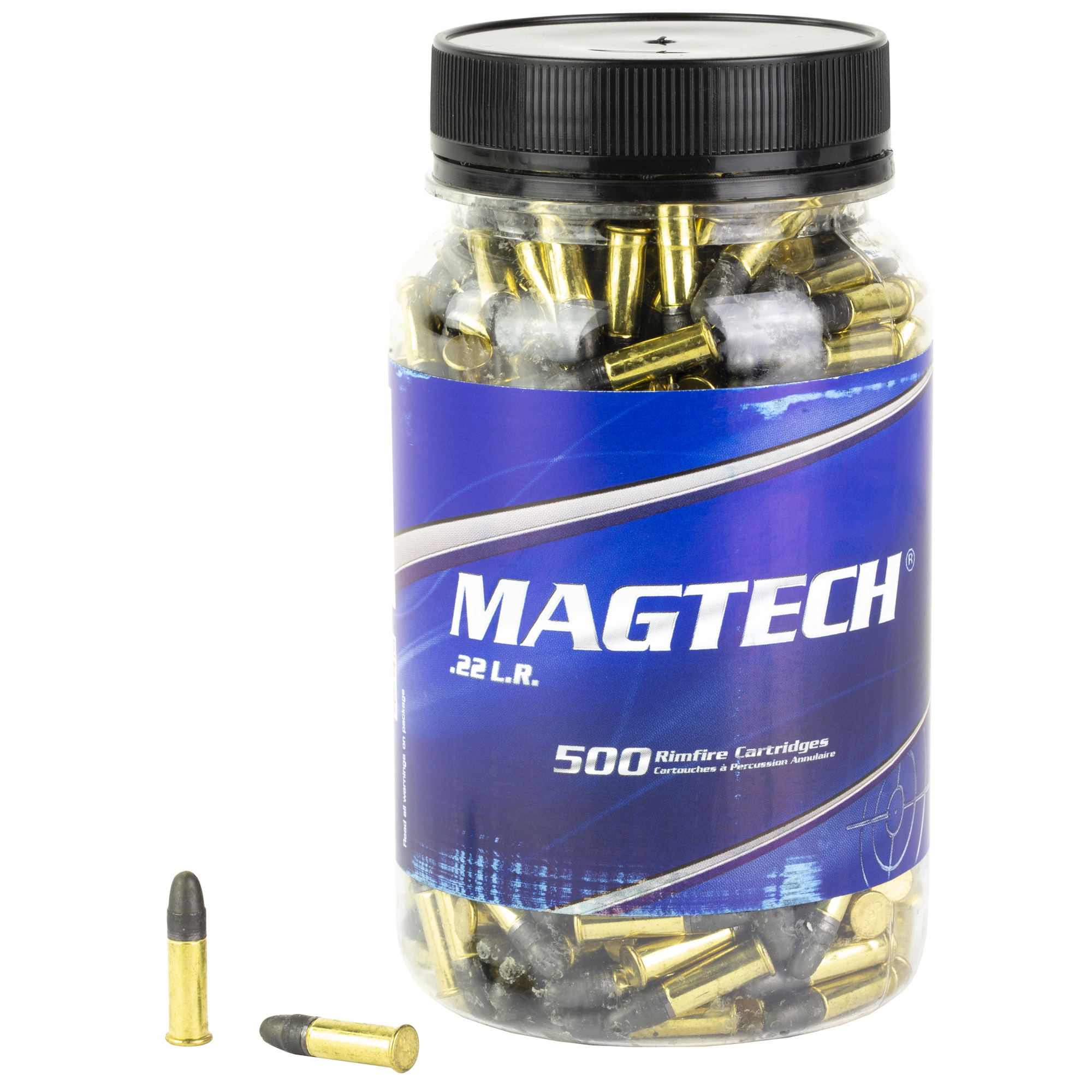 Magtech .22 LR Rimfire Ammunition 40 Grain 5000-Round (500rd-Jars) Lead Round Nose 22B, UPC: 754908243303