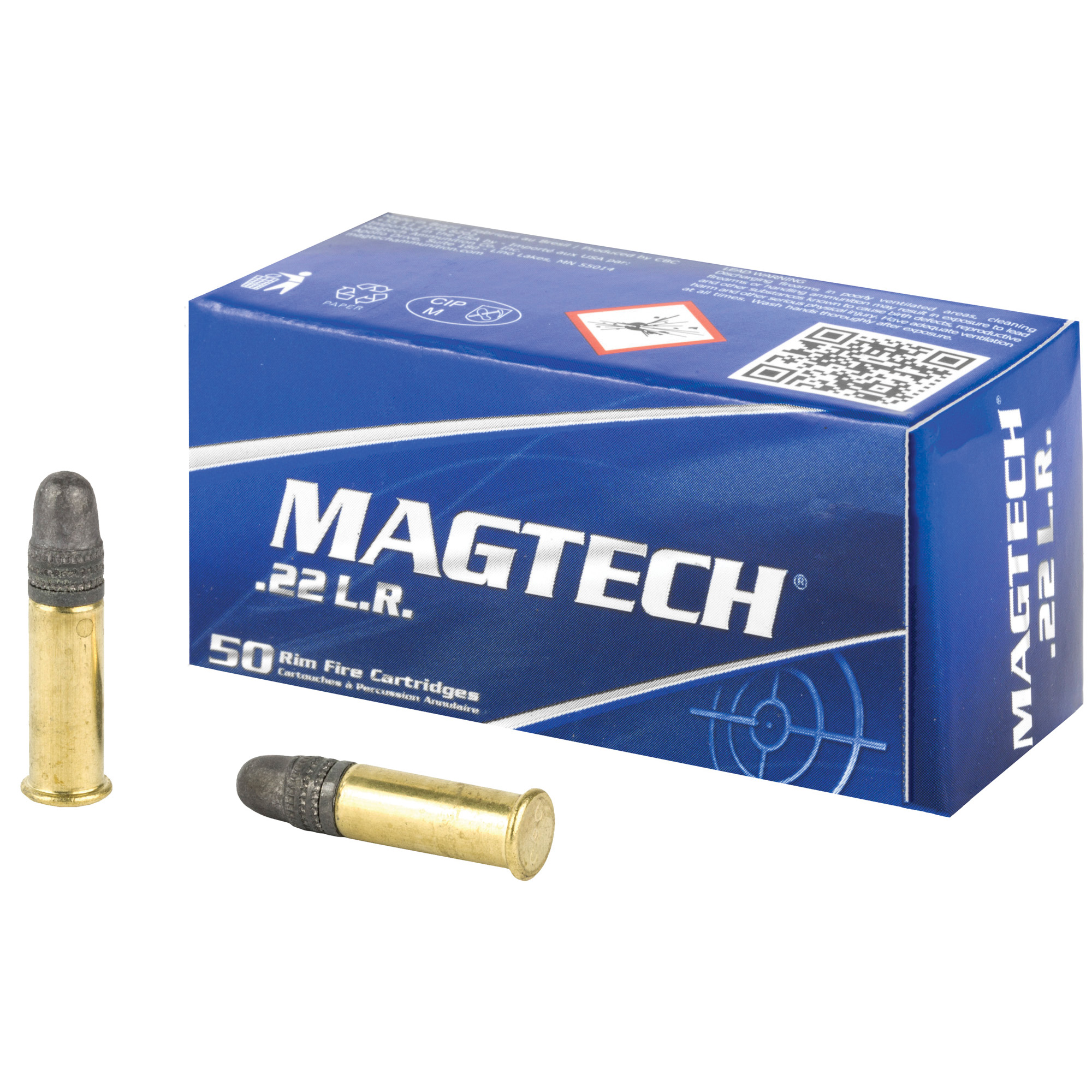 Magtech .22 LR Rimfire Ammunition 40 Grain 5000-Round (Case-Pack) Lead Round Nose 22b, UPC: 754908184903