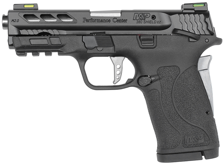 Smith & Wesson Shield M2.0 M&P380 EZ Performance Center 380ACP 3.8" Barrel 8rd Black w/ Silver Accents