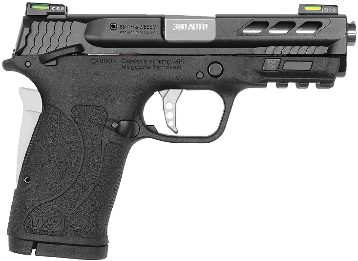 Smith & Wesson Shield M2.0 M&P380 EZ Performance Center 380ACP 3.8" Barrel 8rd Black w/ Silver Accents