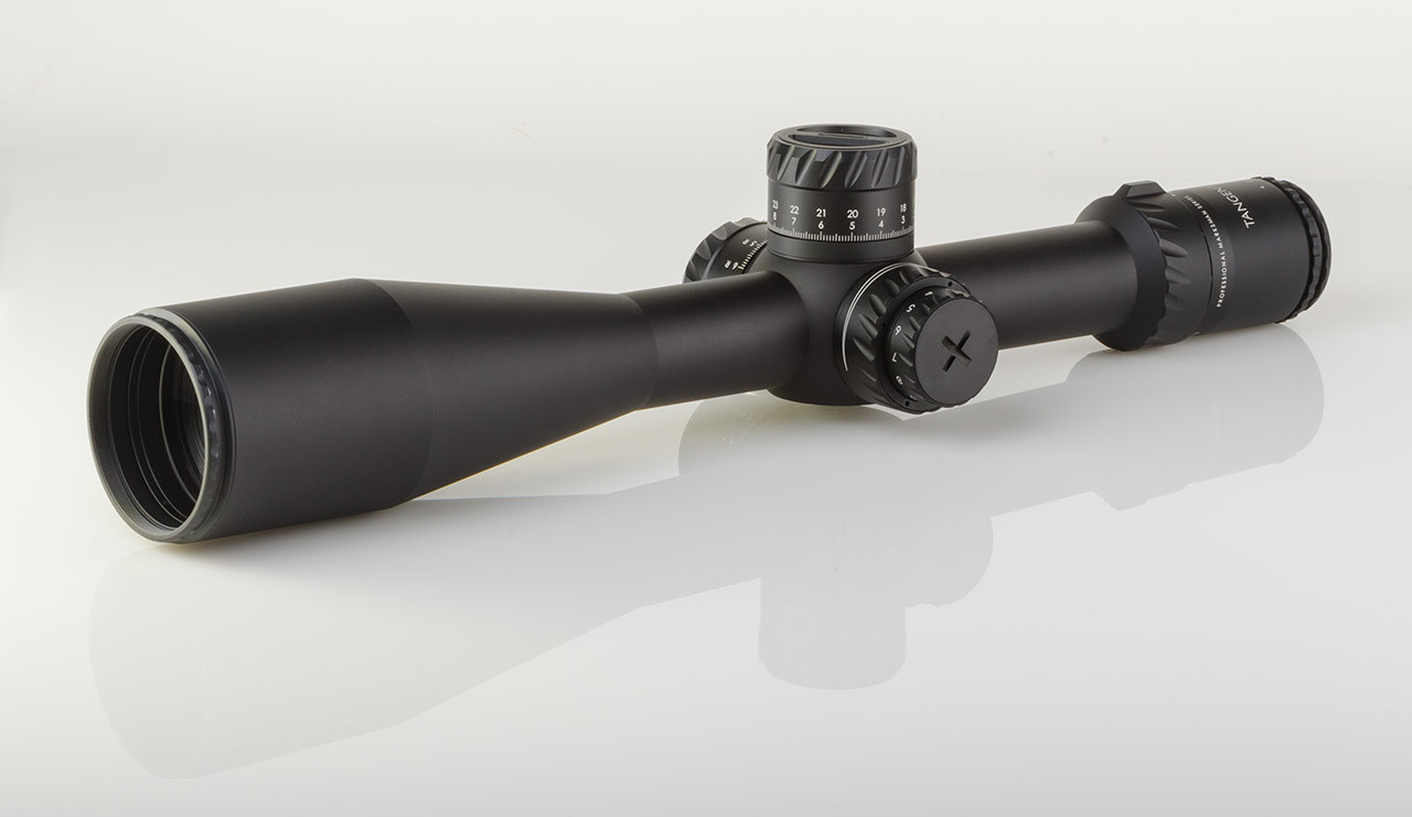 Tangent Theta TT525P Professional Marksman 5-25x56mm Illum 34mm .1 MRAD Adj. Gen 3 XR Fine Riflescope