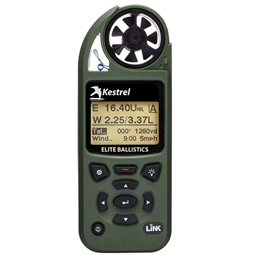 Kestrel 5700 Elite Weather Meter with Applied Ballistics with LiNK (Olive)